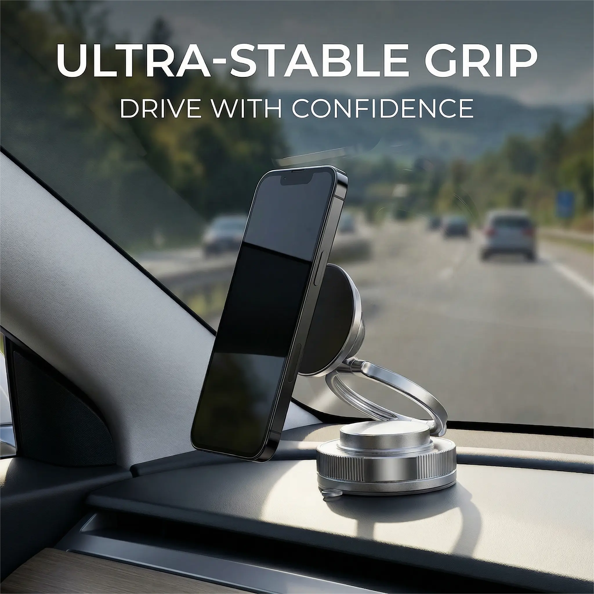 Magnetic Car Phone Mount – Strong Hold & Easy Access