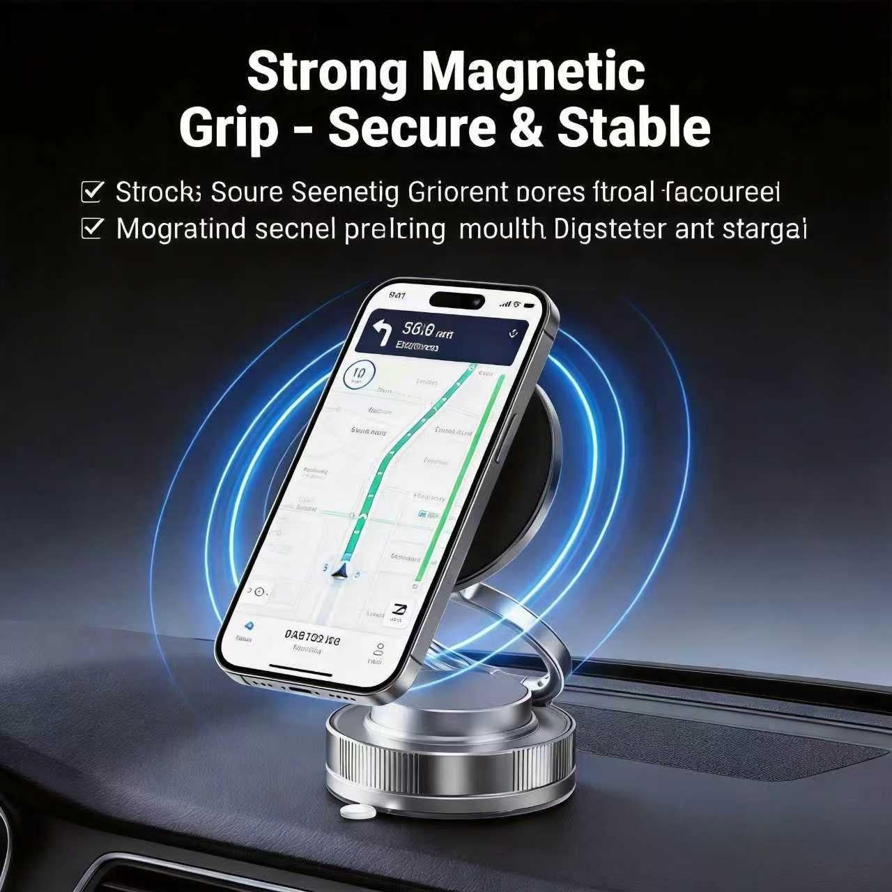 Magnetic Car Phone Mount – Strong Hold & Easy Access