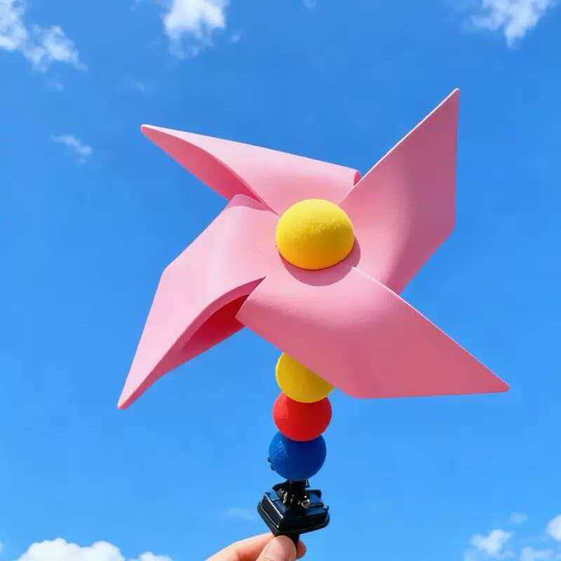 Colorful Windmill Car Decor – Spinning Exterior Fun Accessory