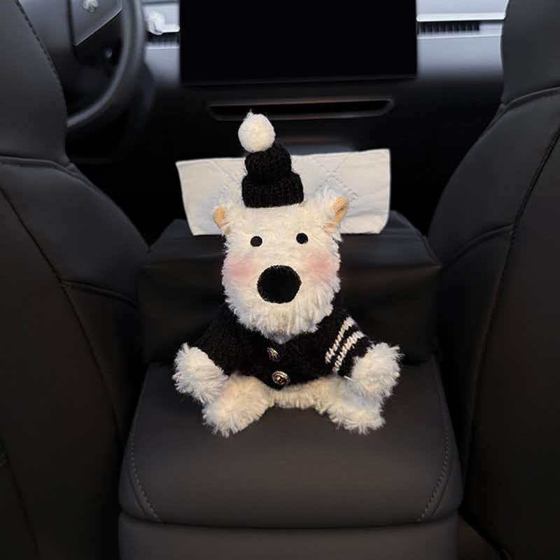 Cute Plush Car Tissue Holder – Cozy Interior Decor