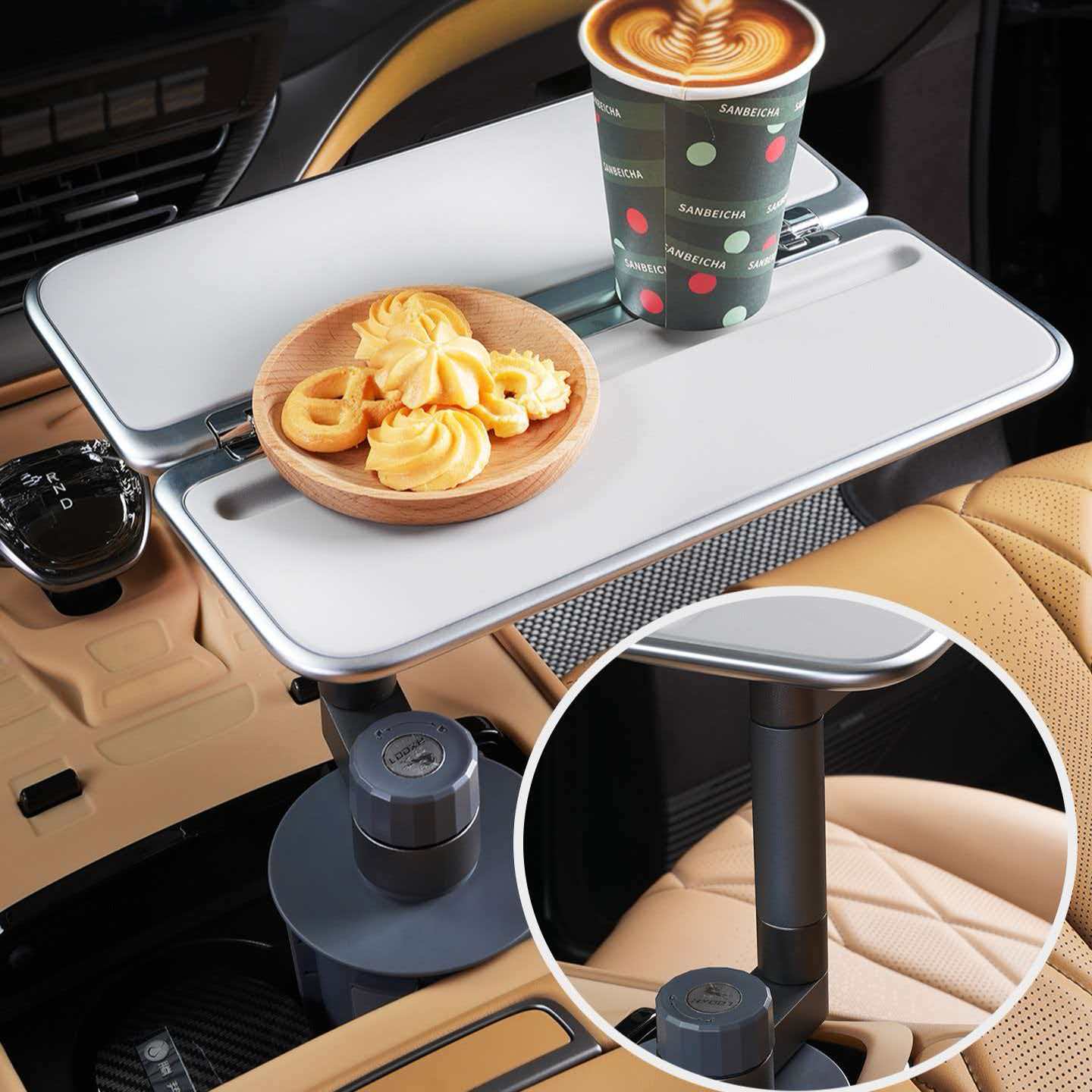 Foldable Car Backseat Table – Travel Dining & Work Desk for Ultimate Comfort