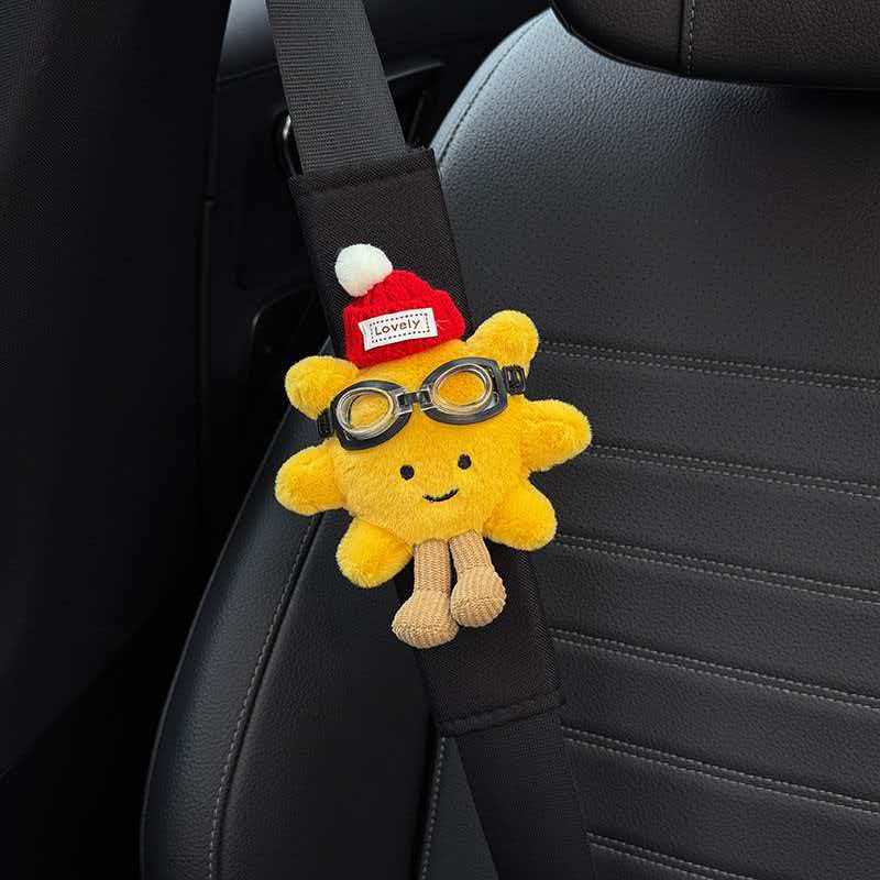 Cute Lemon Seat Belt Cushion – Soft Comfort Car Shoulder Pad