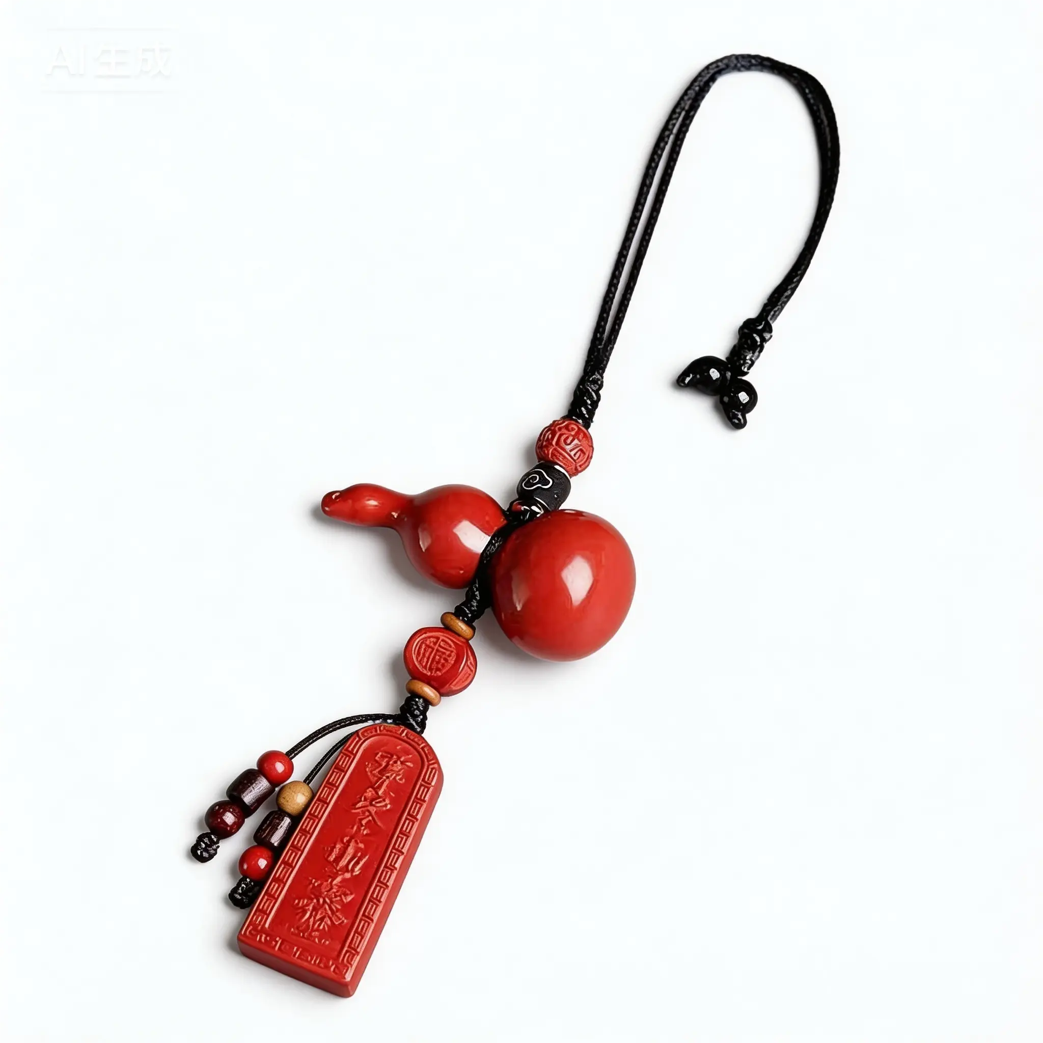 Lucky Gourd Car Hanging Charm – Protection & Feng Shui Decor