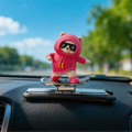 Cute Panda Dashboard Toy – Mini Skateboard Car Decoration