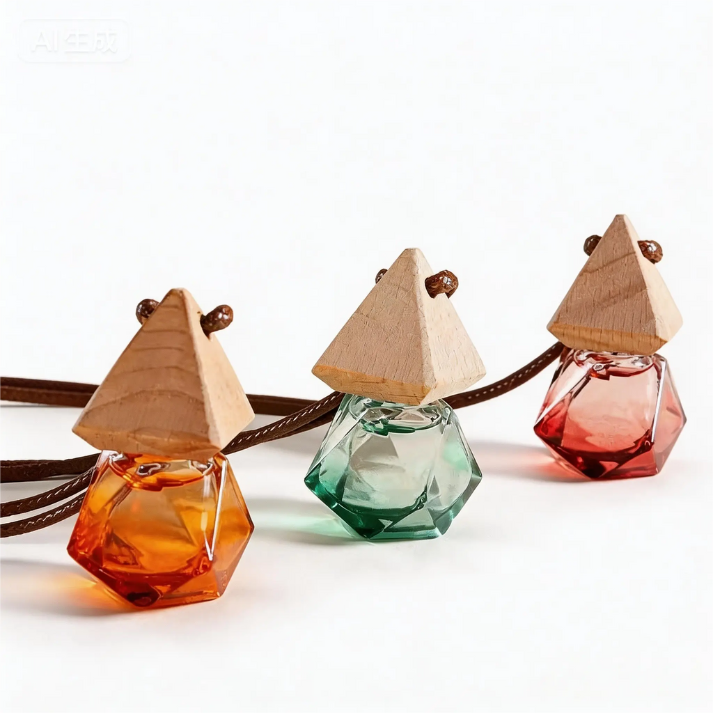 Crystal Hanging Car Diffuser – Elegant Rearview Mirror Air Freshener